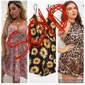One dress and 2 romper bundle!! All 3 are a 1X or size 16